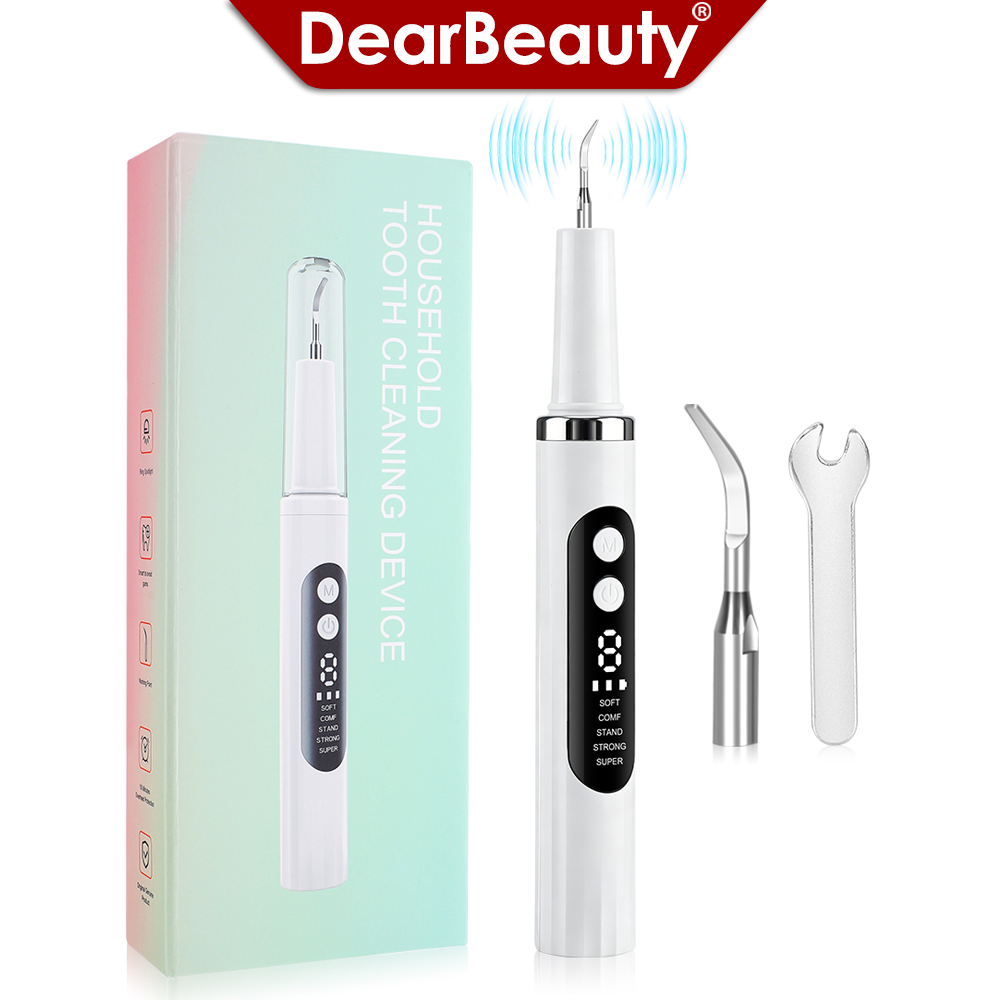 Teeth Whitening And Stain Removal - Electric Ultrasonic Dental Scaler with 5
