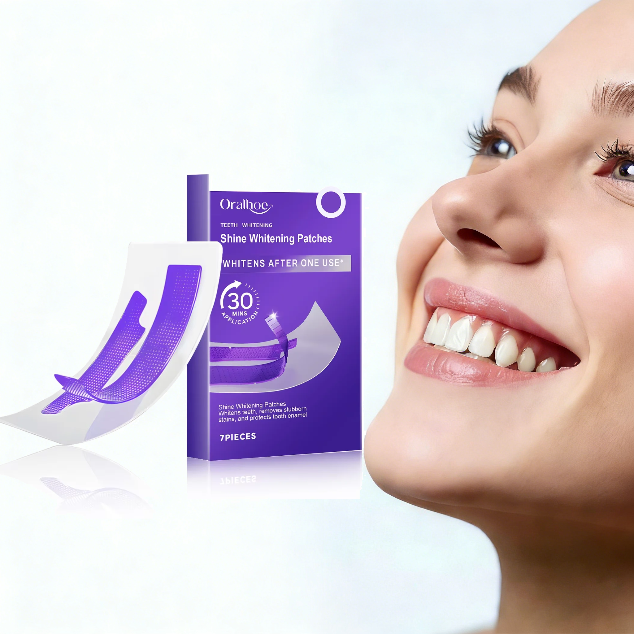 Teeth Whitening Retainer - Purple Teeth Whitening Strips Brighten Tooth