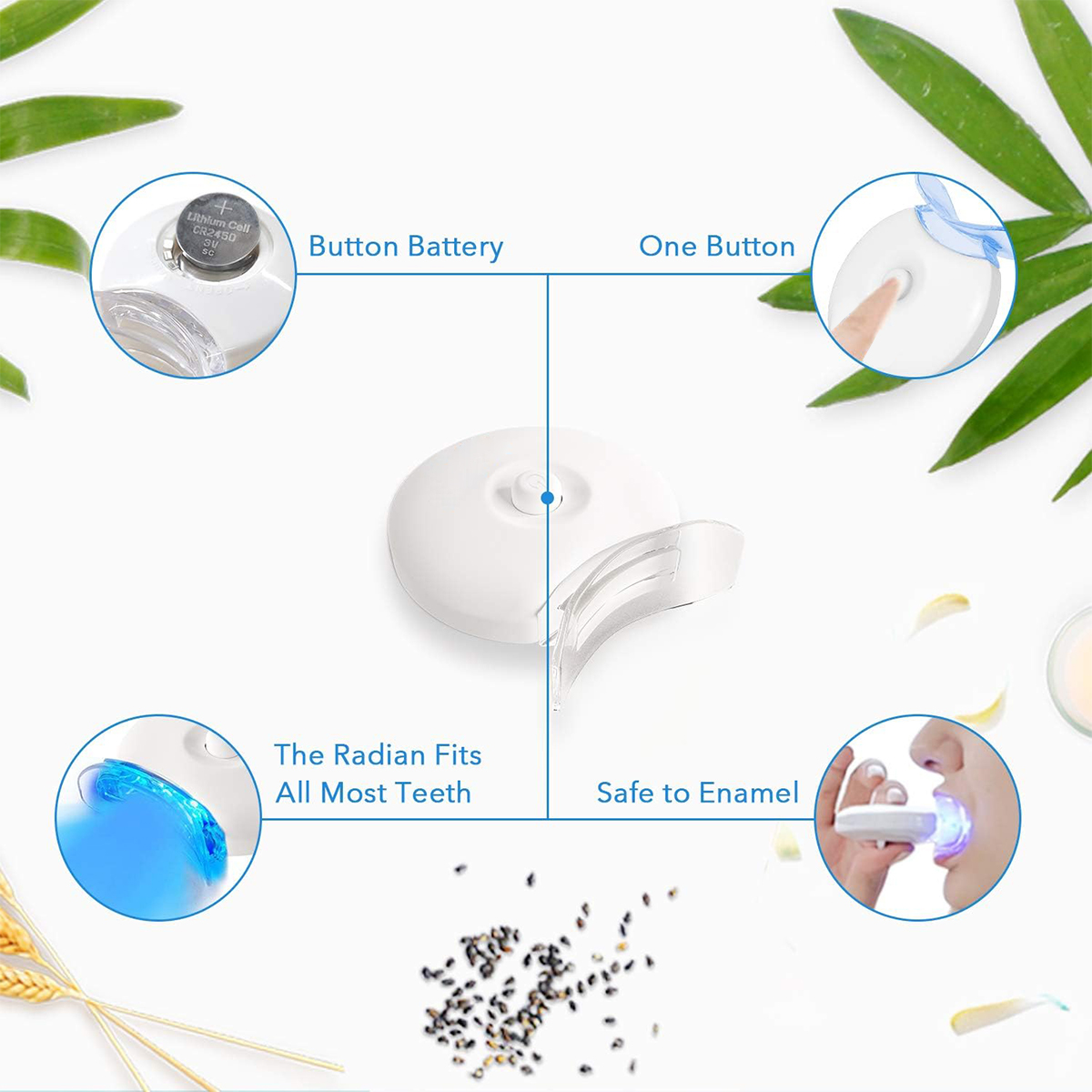 Teeth Whitening Kit - 5X LED L - Teeth Whitening Q&M 评论和价格