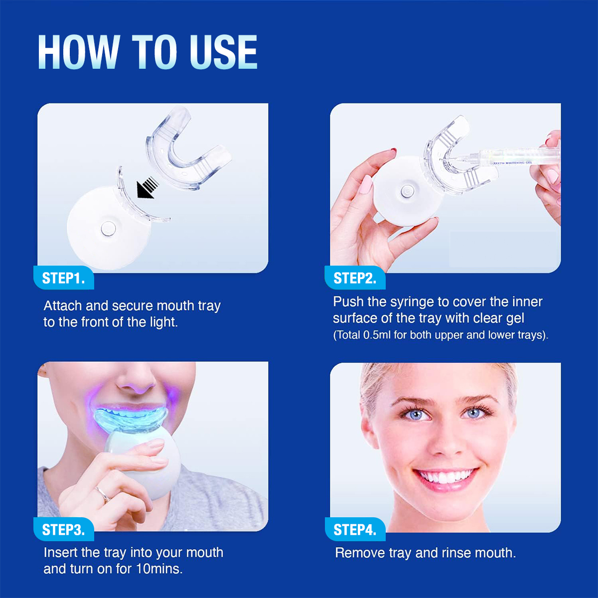Teeth Whitening Kit - 5X LED L - Teeth Whitening Q&M 评论和价格