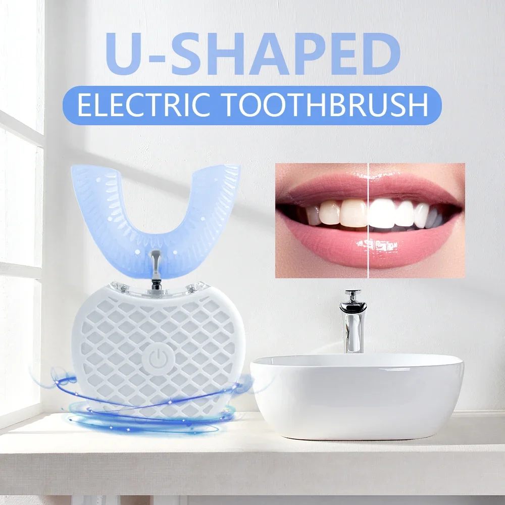 Ultrasonic Electric Toothbrush - Teeth Whitening Blue Light 评论和价格