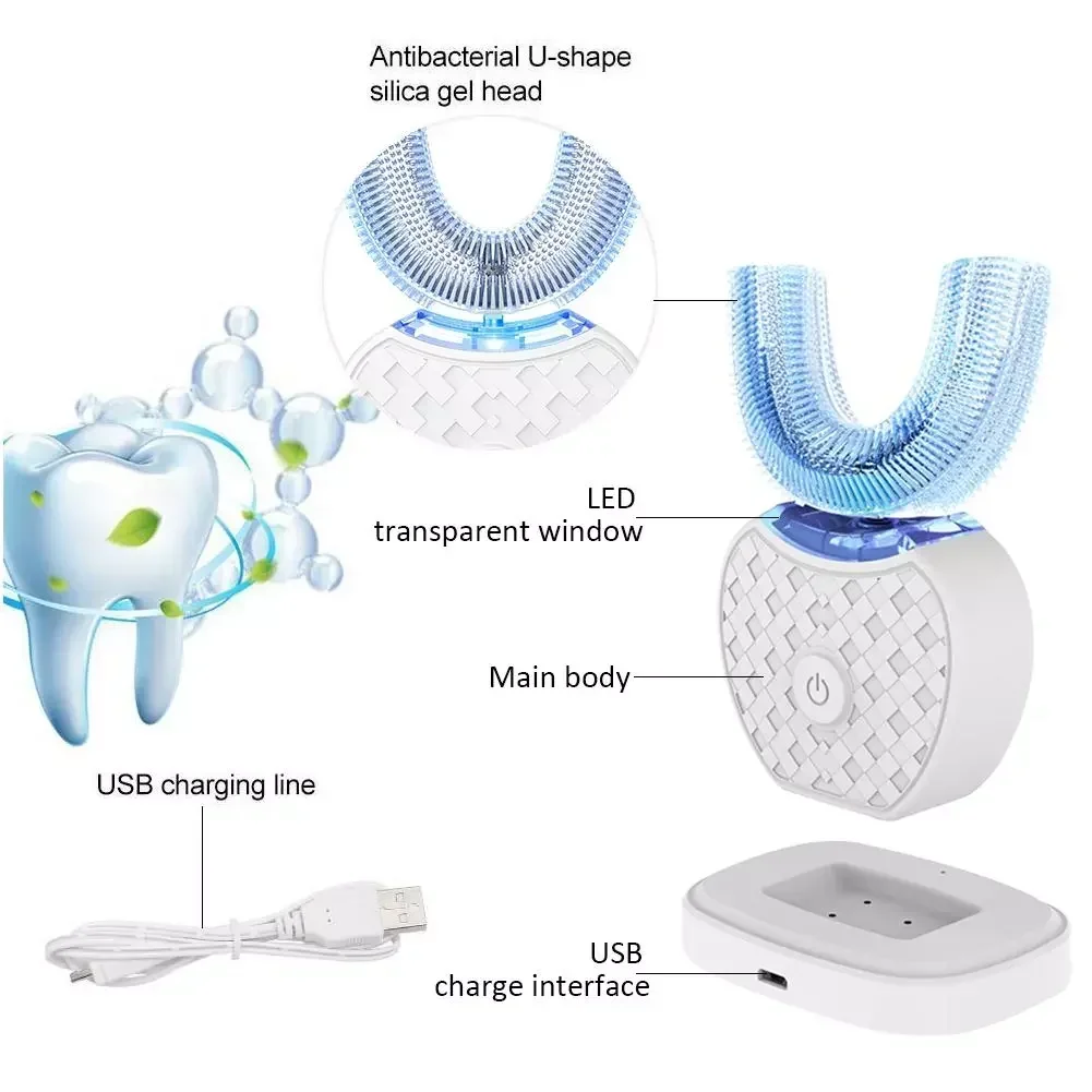 Ultrasonic Electric Toothbrush - Teeth Whitening Blue Light 评论和价格