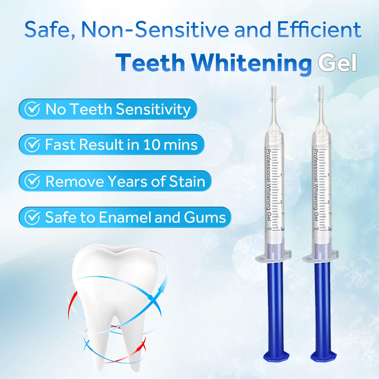 Teeth Whitening Gel Refill Syr - Teeth Whitening With Hydrogen Peroxide 评论和价格