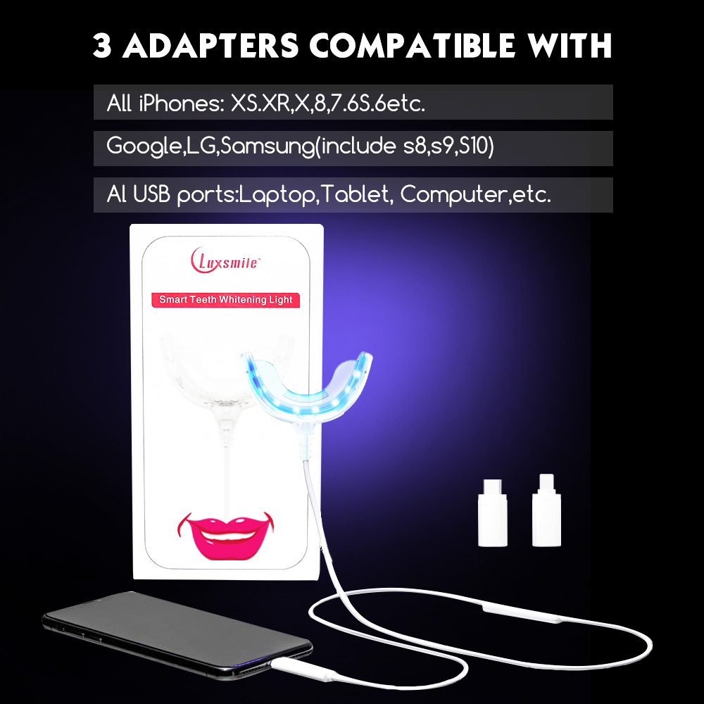 Luxsmile Smart LED Teeth White - Teeth Whitening Blue Light 评论和价格
