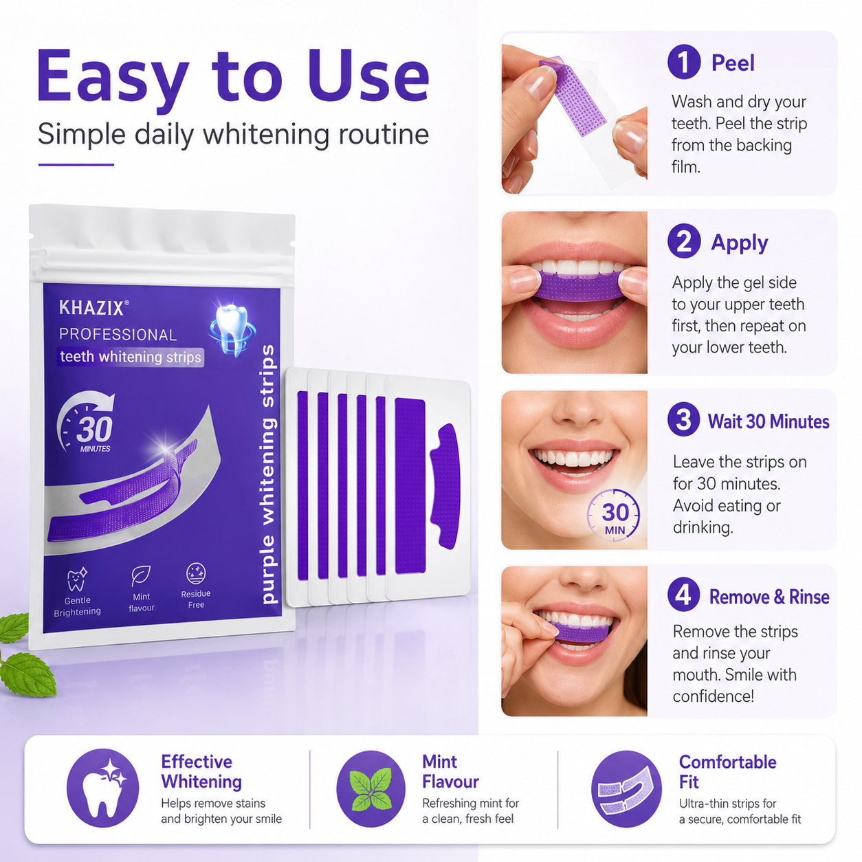 7PCS Teeth Whitening Strips fo - Teeth Whitening Retainer 评论和价格