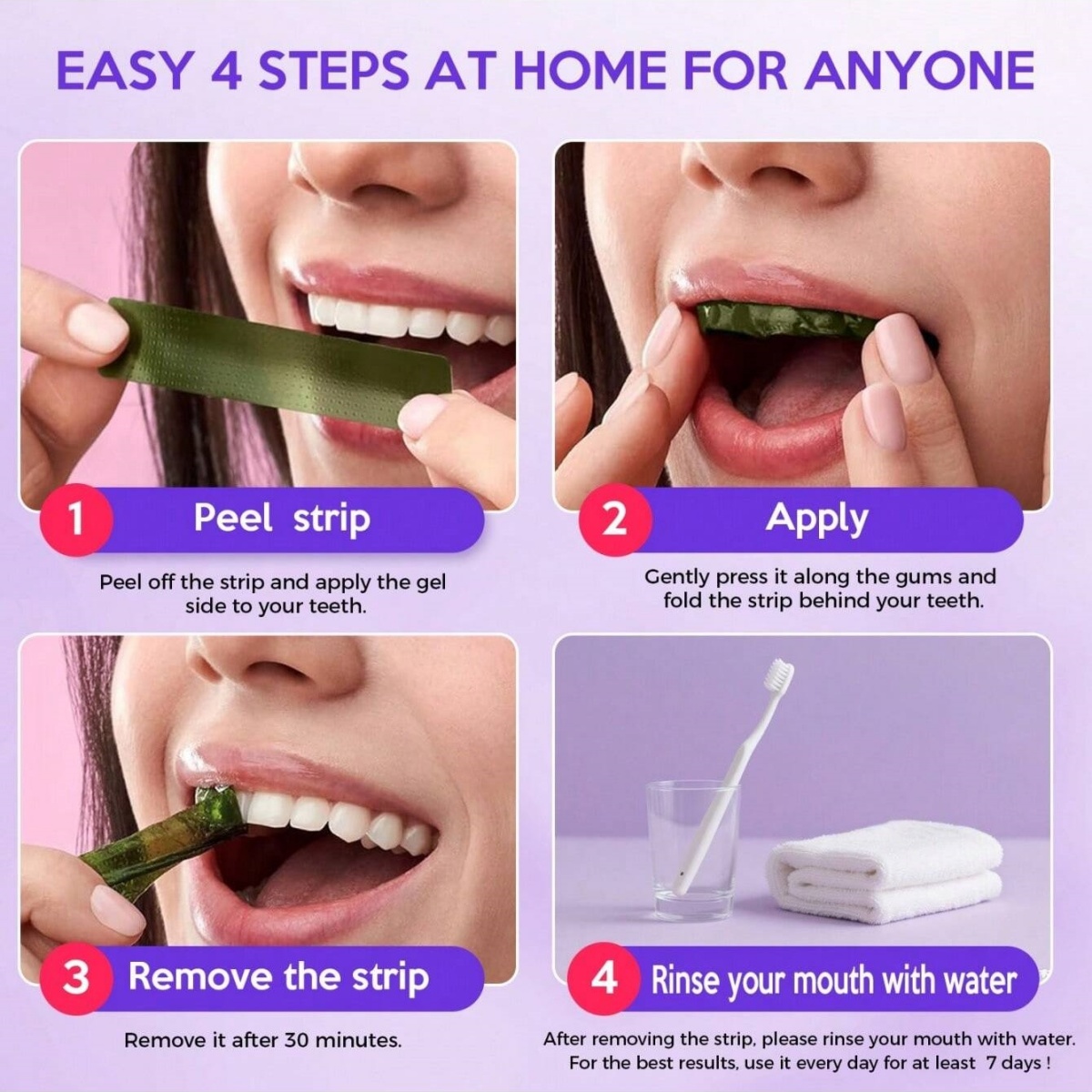Deluxe Whitening Teeth Sticker - Teeth Whitening With Hydrogen Peroxide 评论和价格