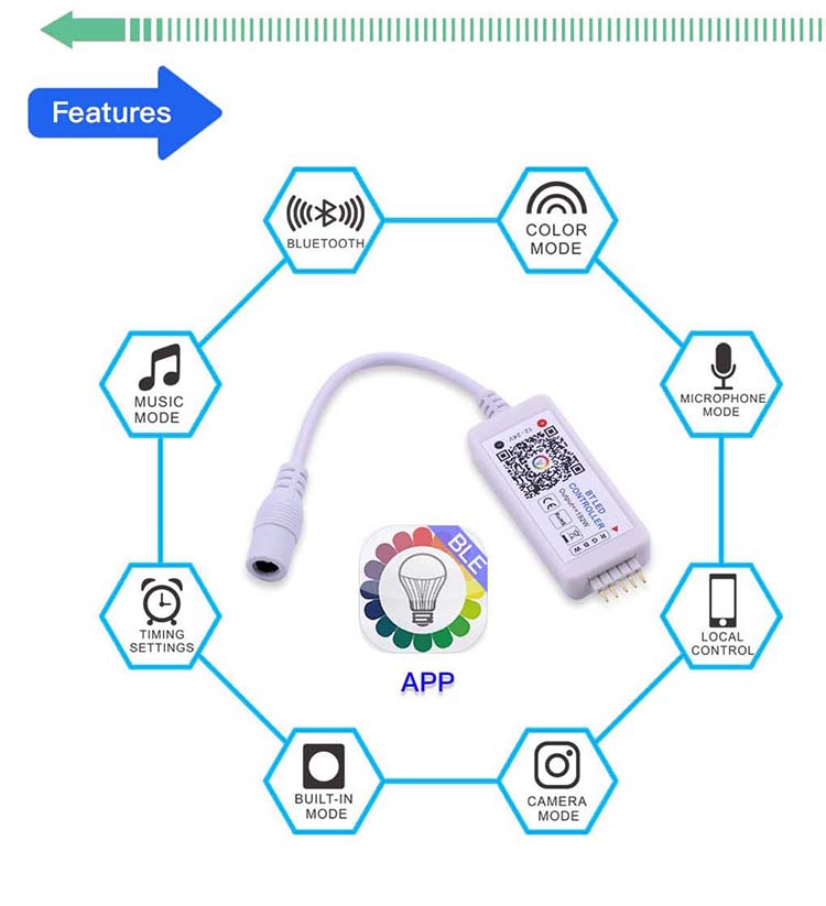 Magic Home DC5V 12V 24V Blueto - Teeth Whitening Blue Light 评论和价格