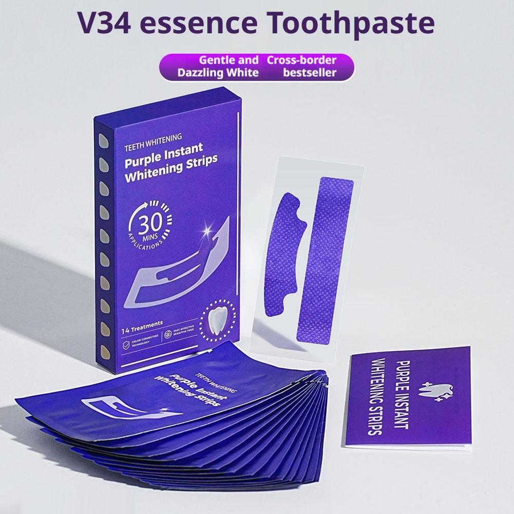 V34 Teeth Whitening Strips - E - Teeth Whitening Retainer 评论和价格