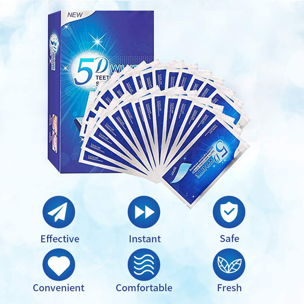 5D White Teeth Whitening Strip - Teeth Whitening Q&M 评论和价格