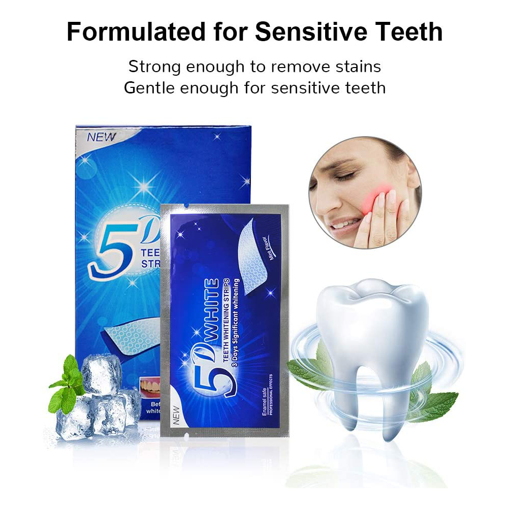 5D White Teeth Whitening Strip - Teeth Whitening Q&M 评论和价格